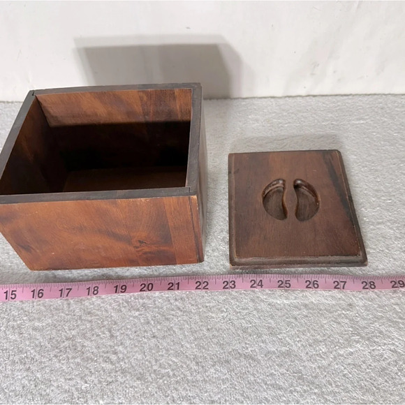 Vintage Wood Small Tea Canister - Picture 9 of 9